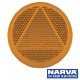 Round Retro Reflector Self Adhesive 65mm - Amber